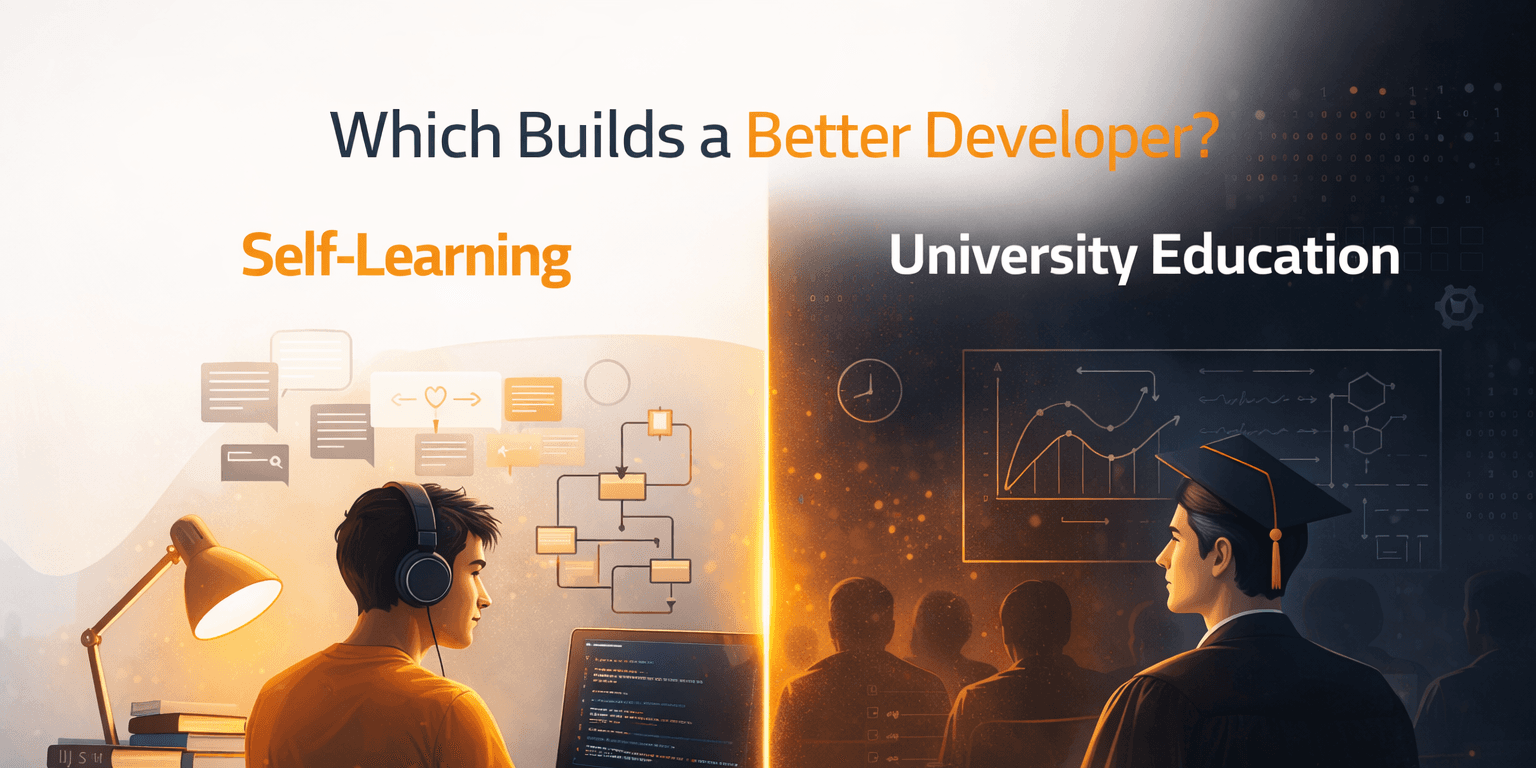The Difference Between Self-Learning and University Education in Programming: Which Builds a Better Developer?